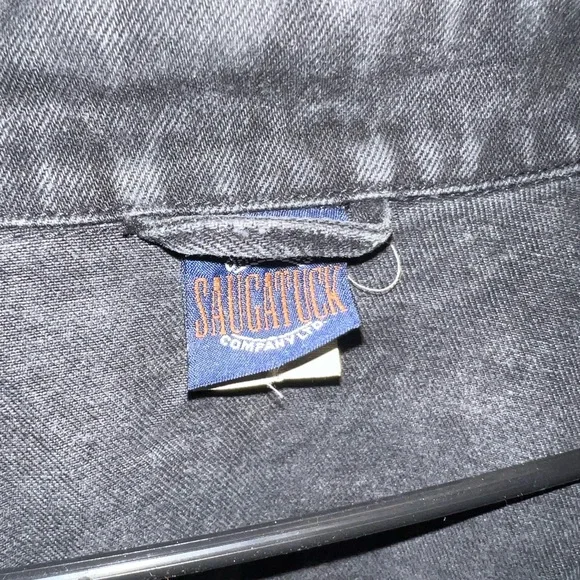 Vintage Black Denim Saugatuck Jacket Size XL - Picture 2 of 5